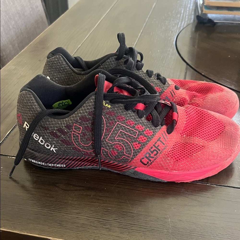 Reebok Black and Red CrossFit Training Sneakers